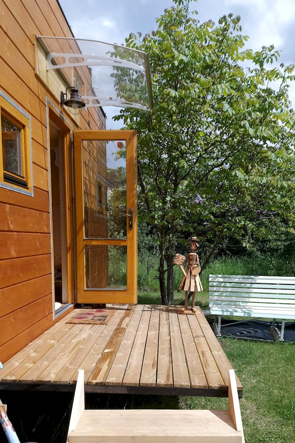 La TinyHouse de Solange: La Terrasse